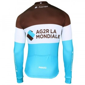 Maillot vélo 2018 AG2R La Mondiale Manches Longues N002